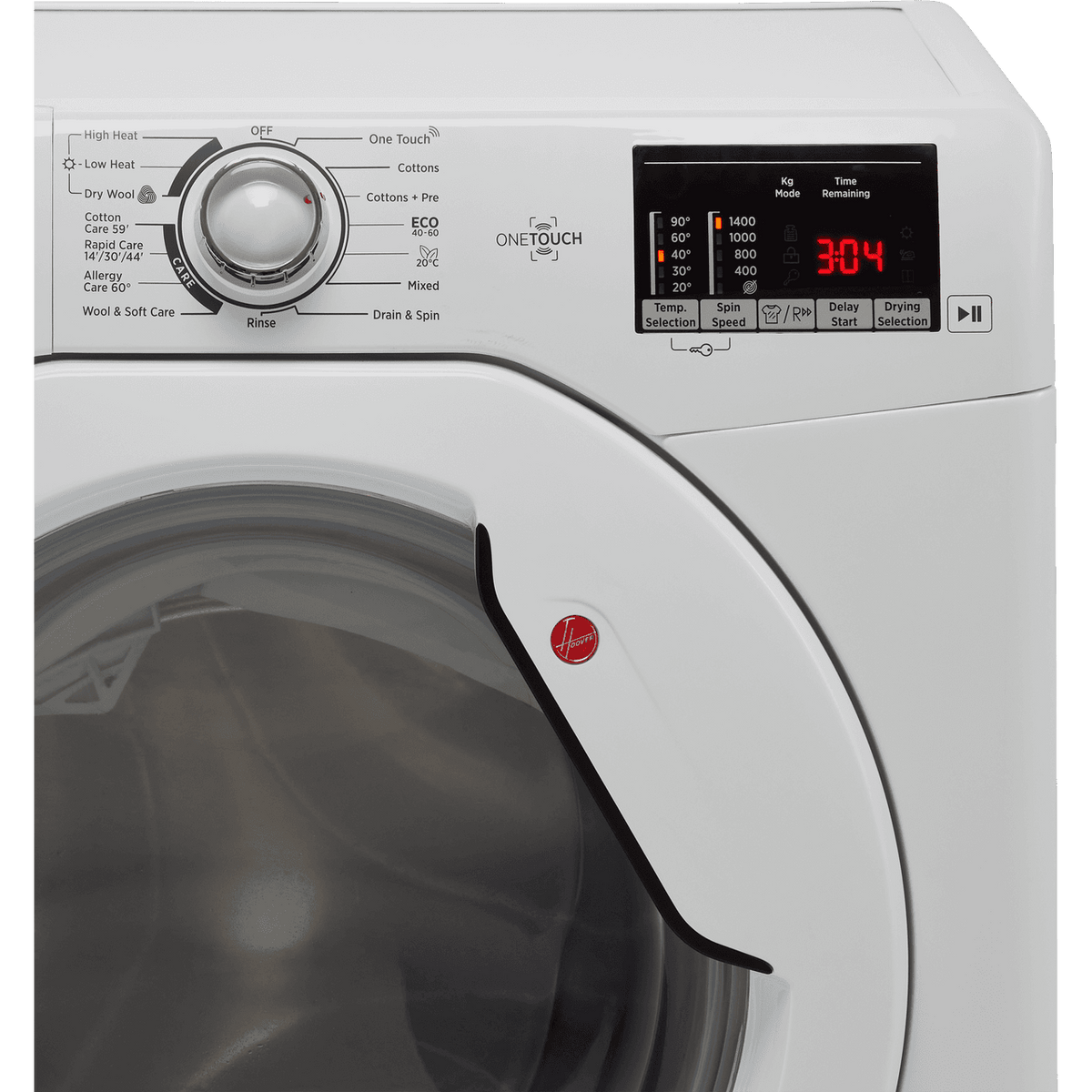 Hoover H-WASH&DRY 300 H3D4852DE 8Kg - 5Kg Washer Dryer with 1400 rpm - White - E Rated