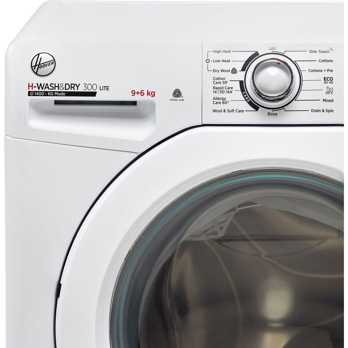 Hoover H-WASH&DRY 300 H3D4962DE 9Kg - 6Kg Washer Dryer with 1400 rpm - White - E Rated