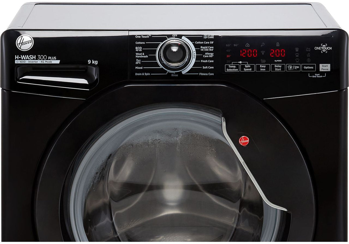 Hoover H-WASH 300 H3W69TMBBE-1 9kg Washing Machine with 1600 rpm - Black - B Rated