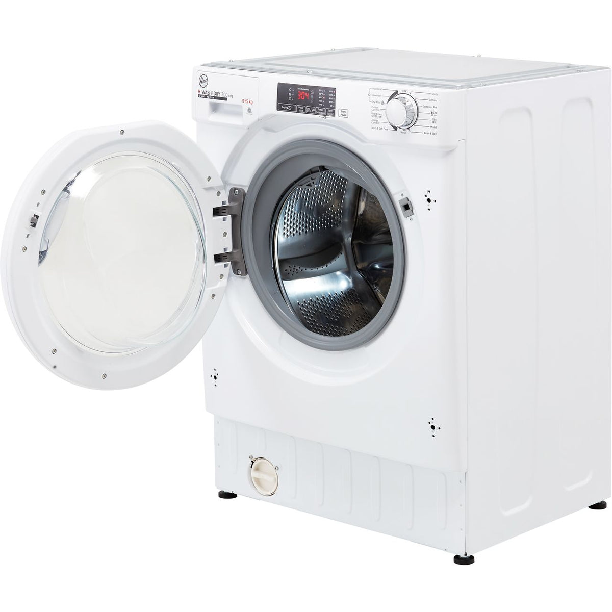 Hoover H-WASH&DRY 300 LITE HBD495D1E-1 Integrated 9Kg - 5Kg Washer Dryer with 1400 rpm - White - E Rated