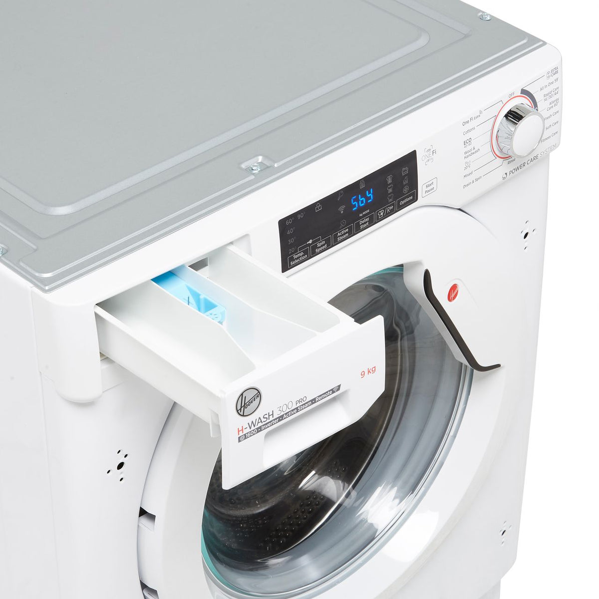 Hoover H-WASH 300 PRO HBWOS69TAME Integrated 9kg Washing Machine with 1600 rpm - White - A Rated