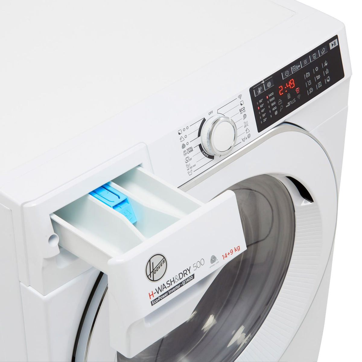 Hoover H-WASH 500 HD4149AMC-1 Wifi Connected 14Kg - 9Kg Washer Dryer with 1400 rpm - White - F Rated