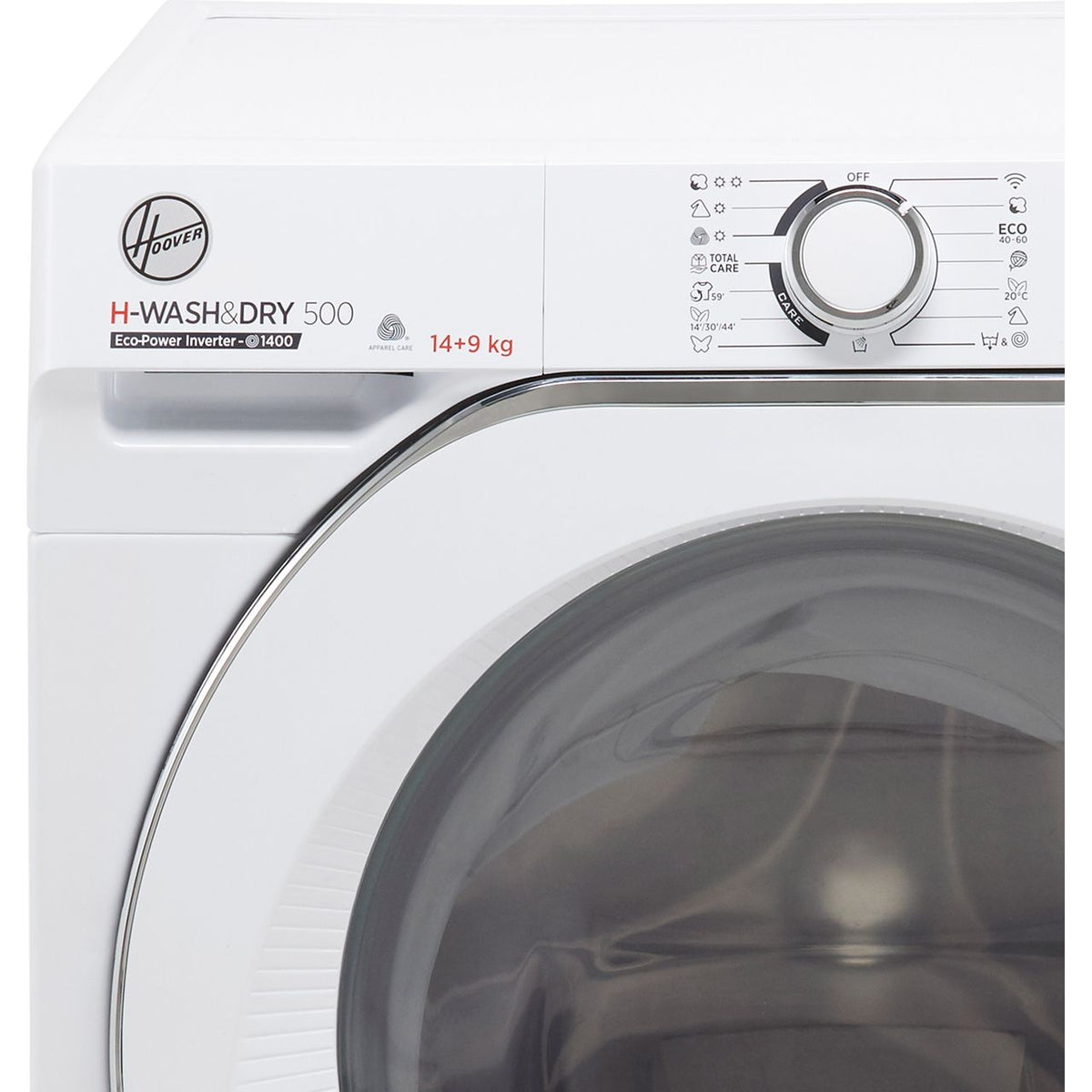 Hoover H-WASH 500 HD4149AMC-1 Wifi Connected 14Kg - 9Kg Washer Dryer with 1400 rpm - White - F Rated