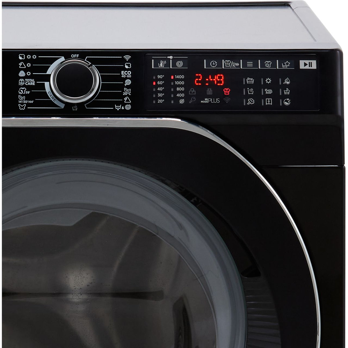 Hoover H-WASH 500 HD496AMBCB-1 Wifi Connected 9Kg - 6Kg Washer Dryer with 1400 rpm - Black - D Rated