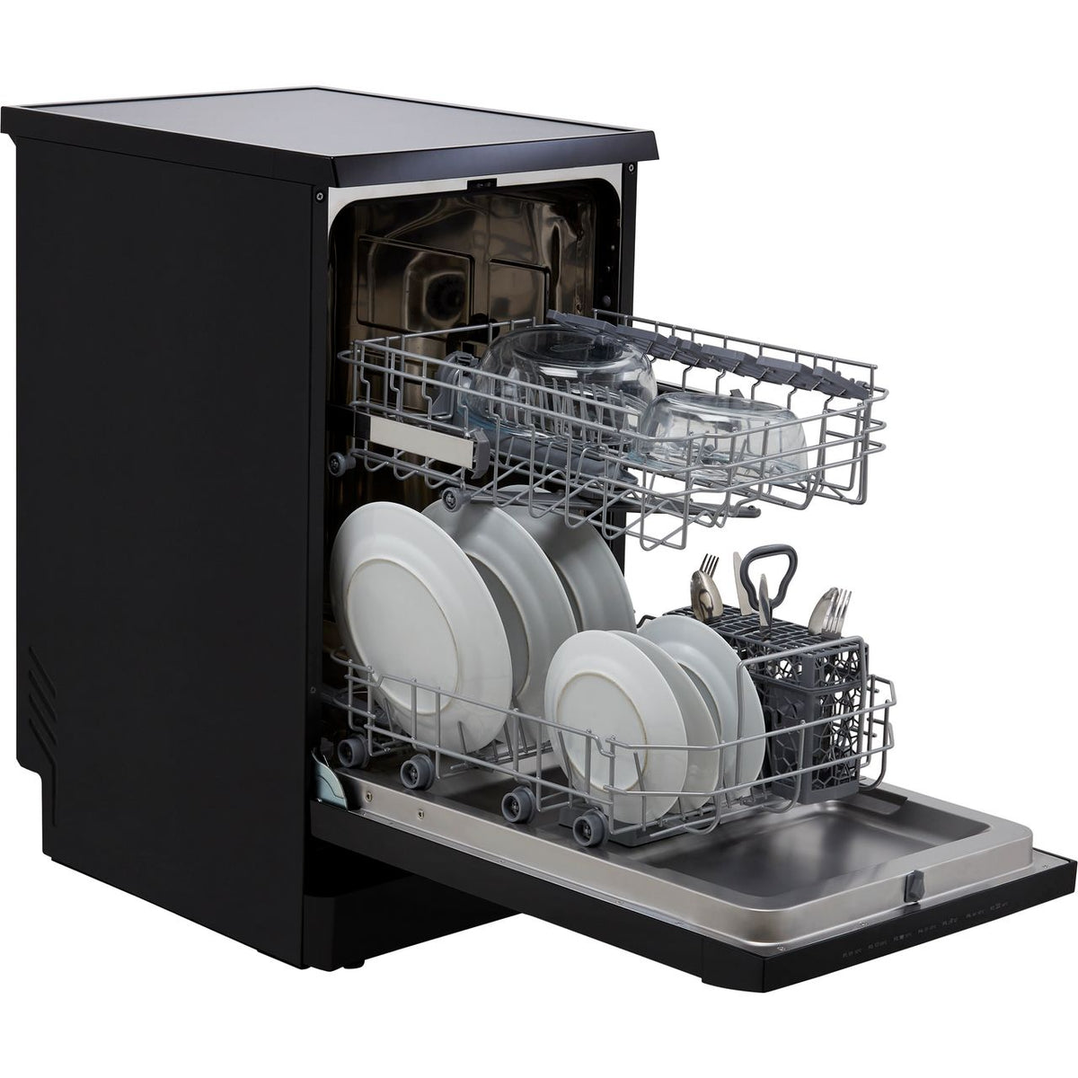 Hoover H-DISH 300 HDPH2D1049B Slimline Dishwasher - Black - E Rated