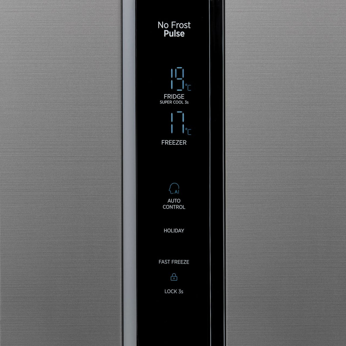 Hoover H-FRIDGE 500 MAXI HHSWD918F1XK Non-Plumbed Frost Free American Fridge Freezer - Silver - F Rated