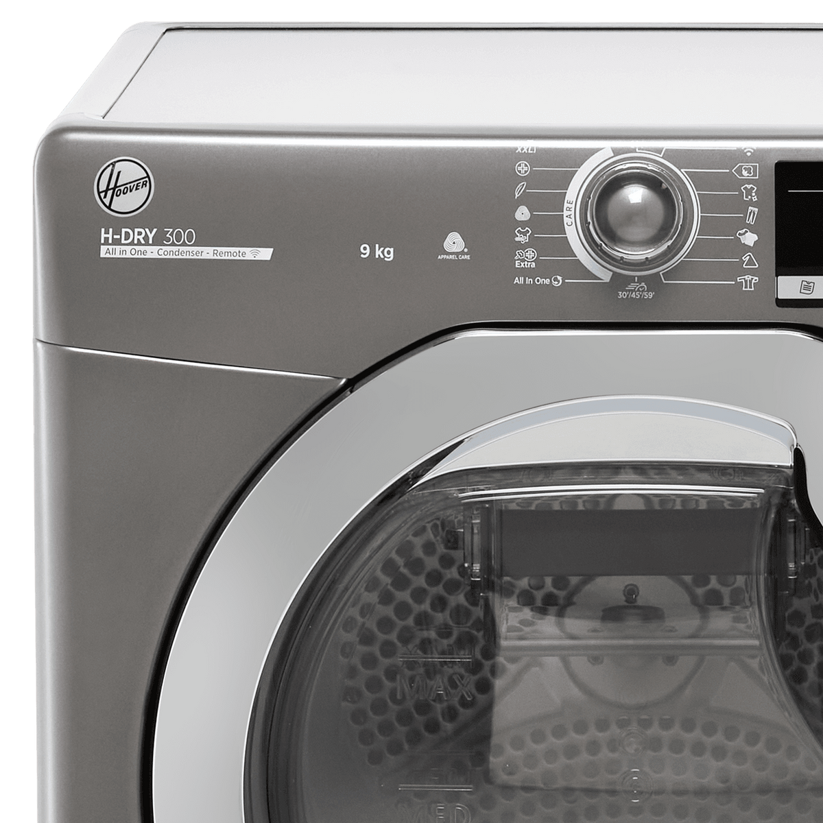 Hoover H-DRY 300 HLEC9TCER 9Kg Condenser Tumble Dryer - Graphite - B Rated