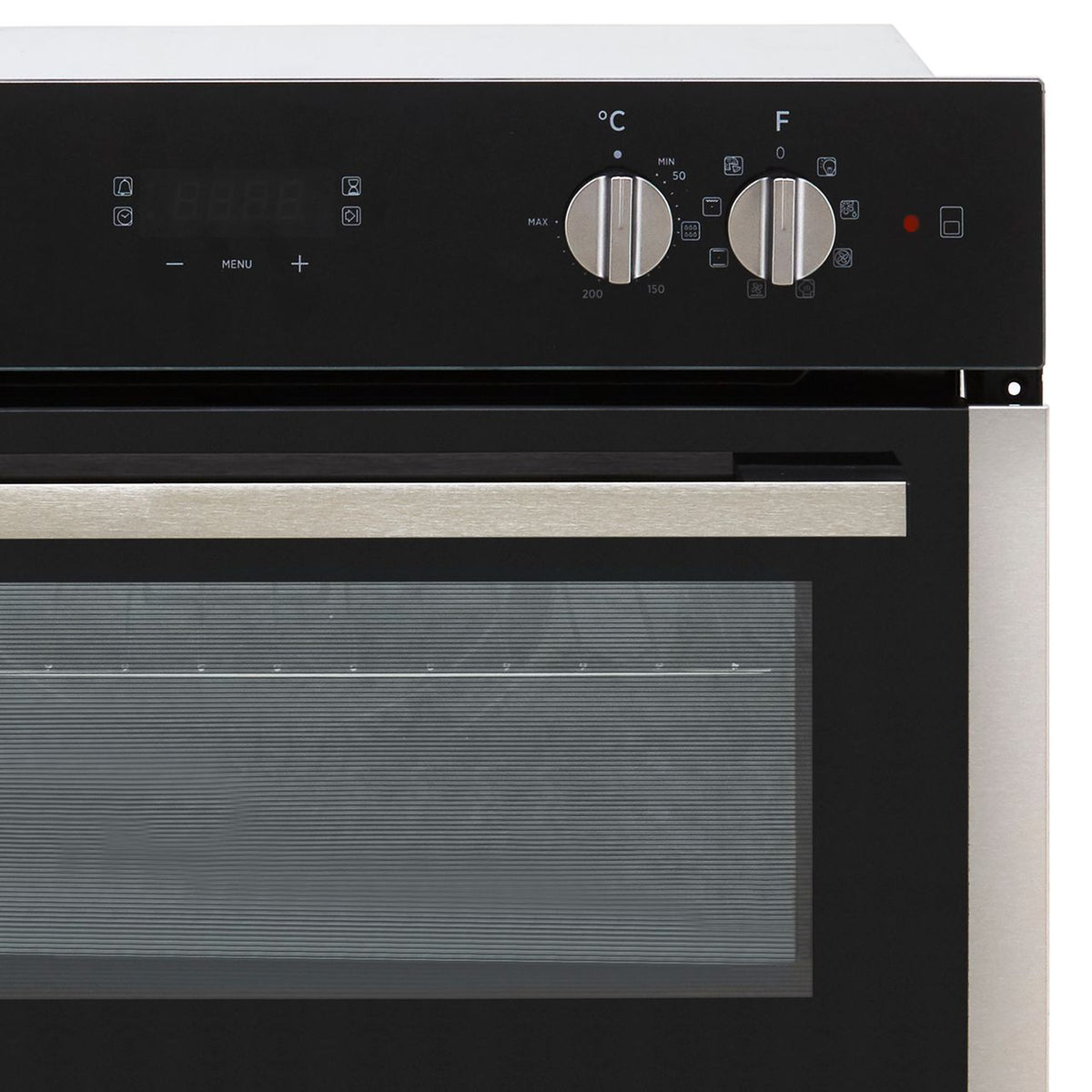 Hoover H-OVEN 300 HO7DC3UB308BI Built Under Electric Double Oven - Black - Stainless Steel - A-A Rated