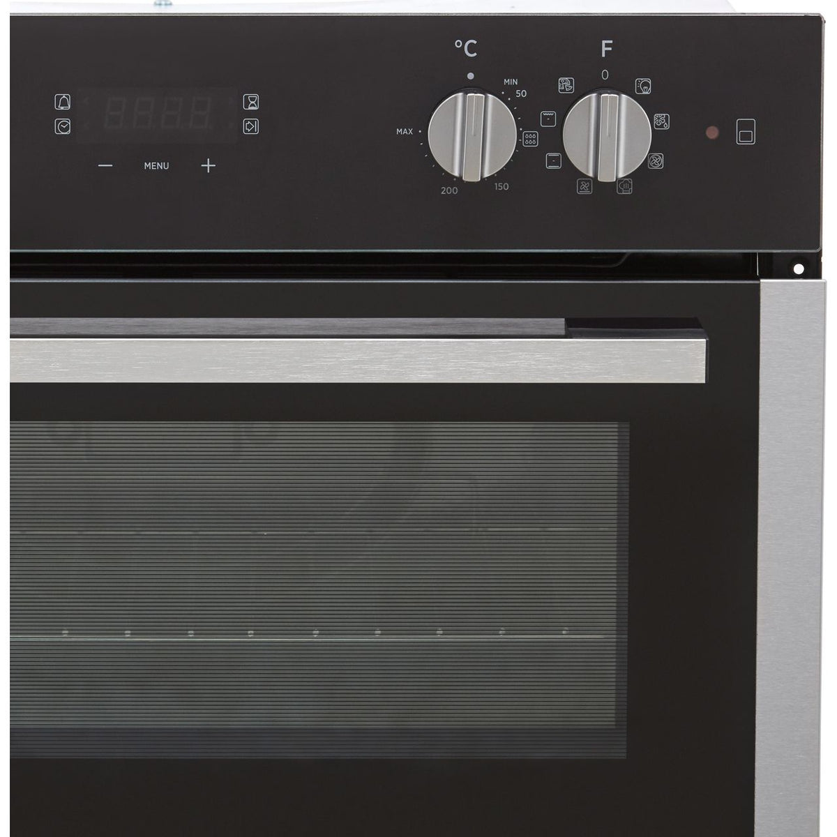 Hoover H-OVEN 300 HO9DC3UB308BI Built In Electric Double Oven - Black - Stainless Steel - A-A Rated