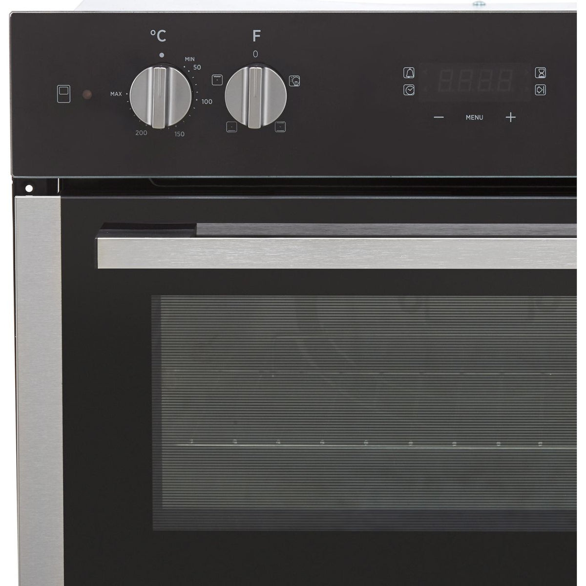 Hoover H-OVEN 300 HO9DC3UB308BI Built In Electric Double Oven - Black - Stainless Steel - A-A Rated