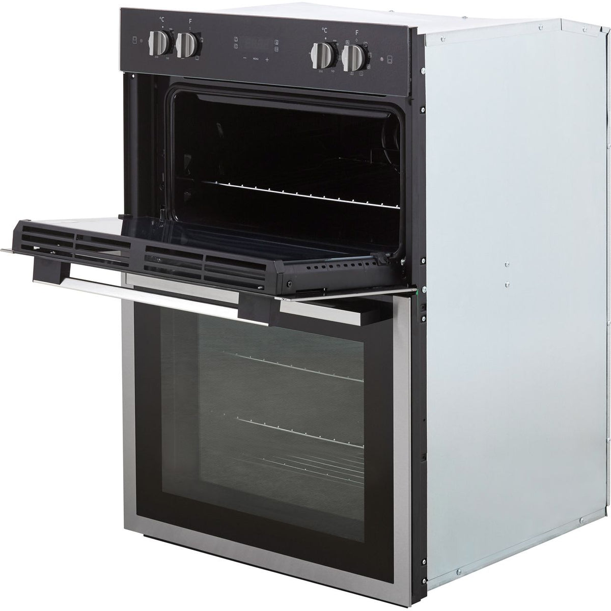 Hoover H-OVEN 300 HO9DC3UB308BI Built In Electric Double Oven - Black - Stainless Steel - A-A Rated