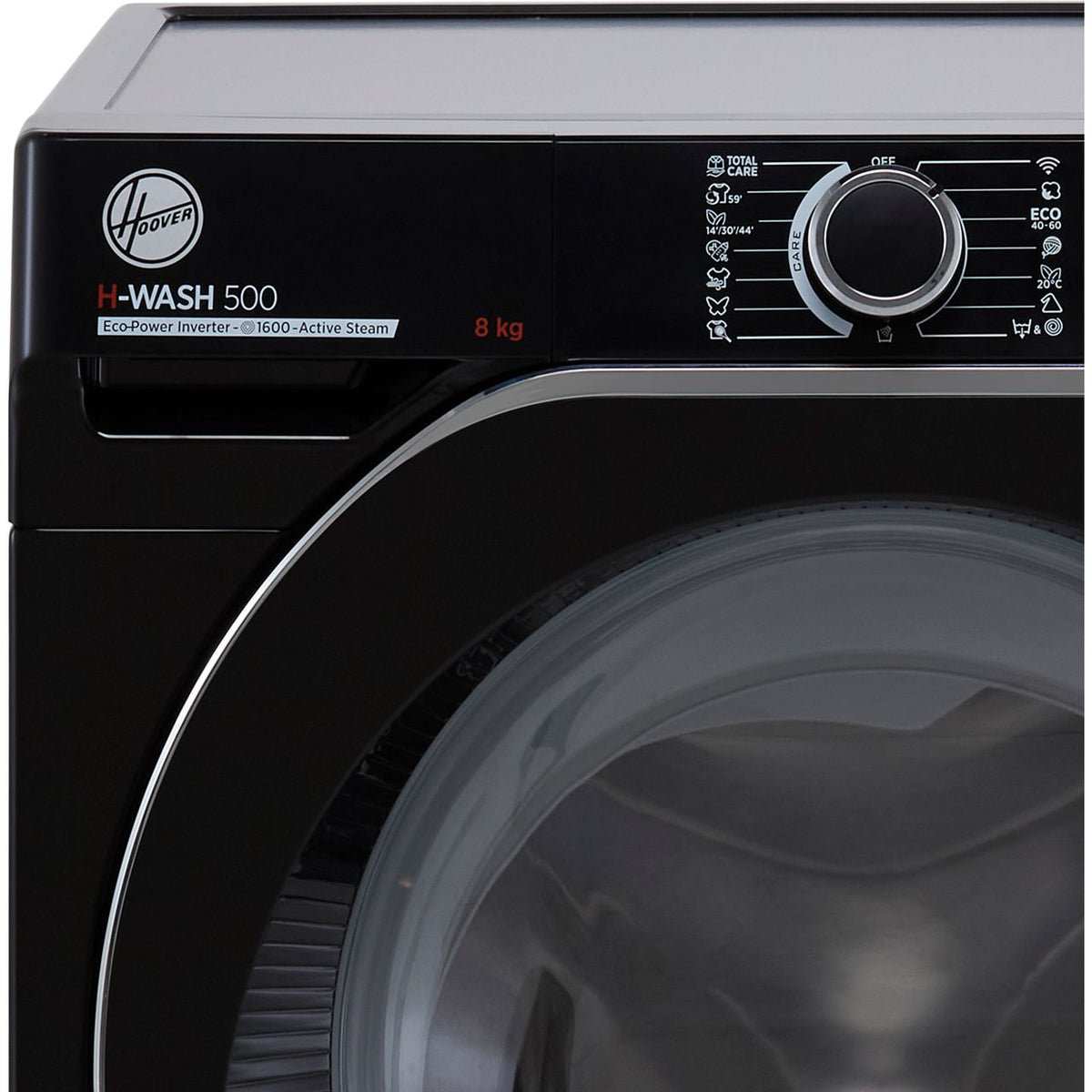 Hoover H-WASH 500 HW68AMBCB-1 8kg Washing Machine with 1600 rpm - Black - A Rated