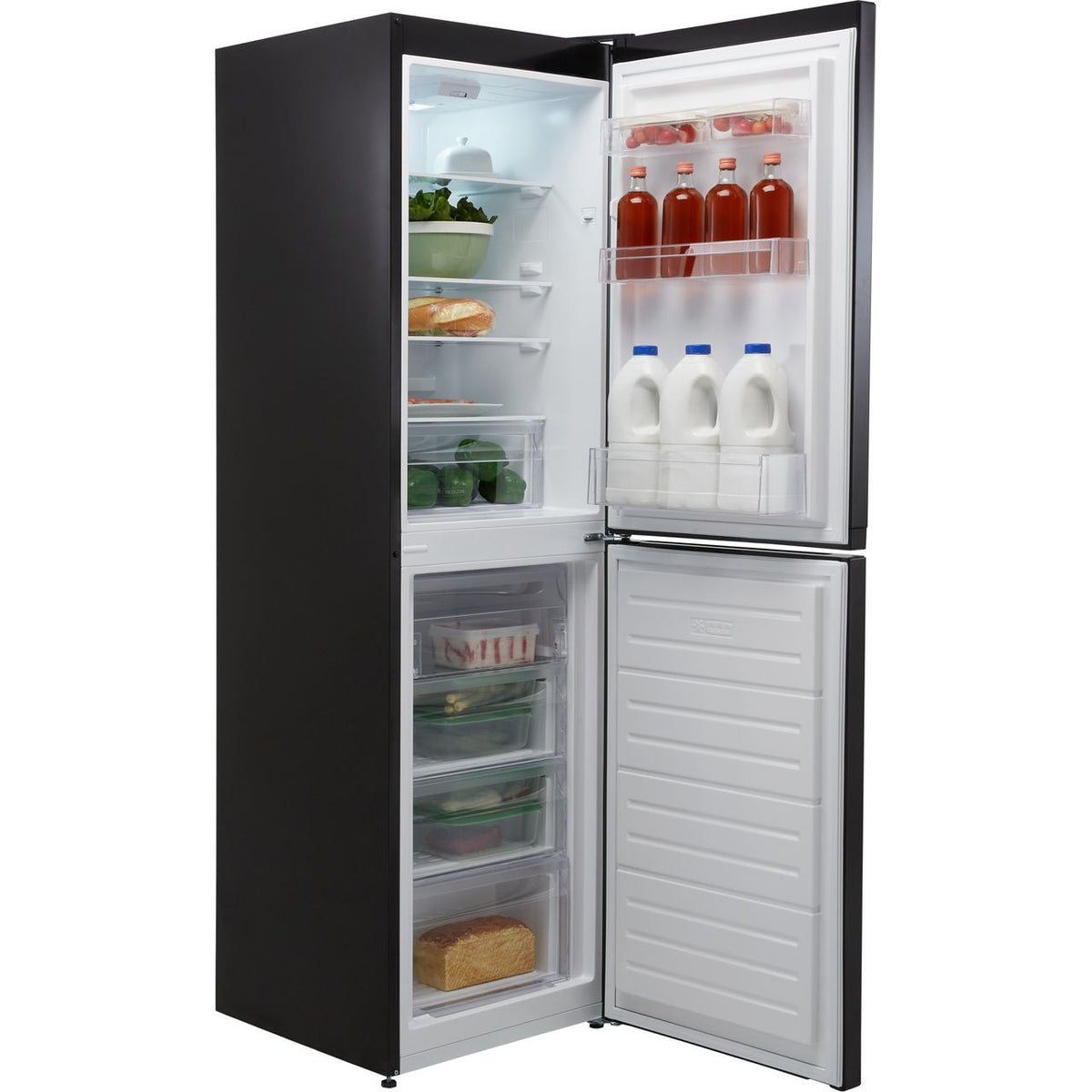 Hotpoint HBNF55181BUK1 50-50 Frost Free Fridge Freezer - Black - F Rated