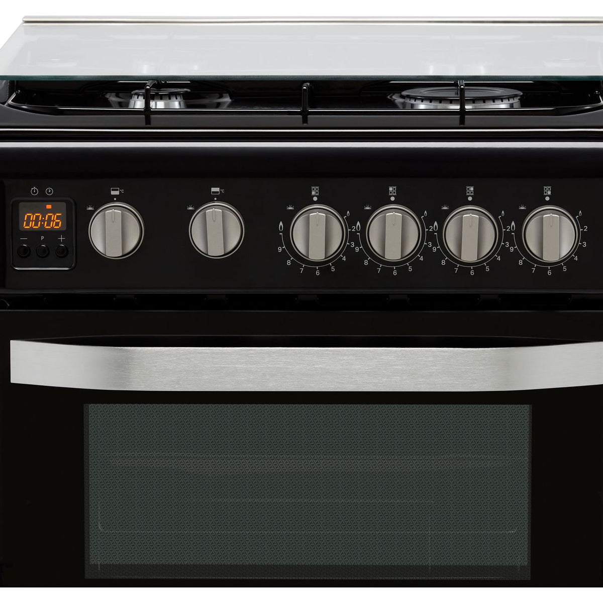 Hotpoint HD5G00CCBK-UK Gas Cooker with Full Width Gas Grill - Black - A+-A Rated