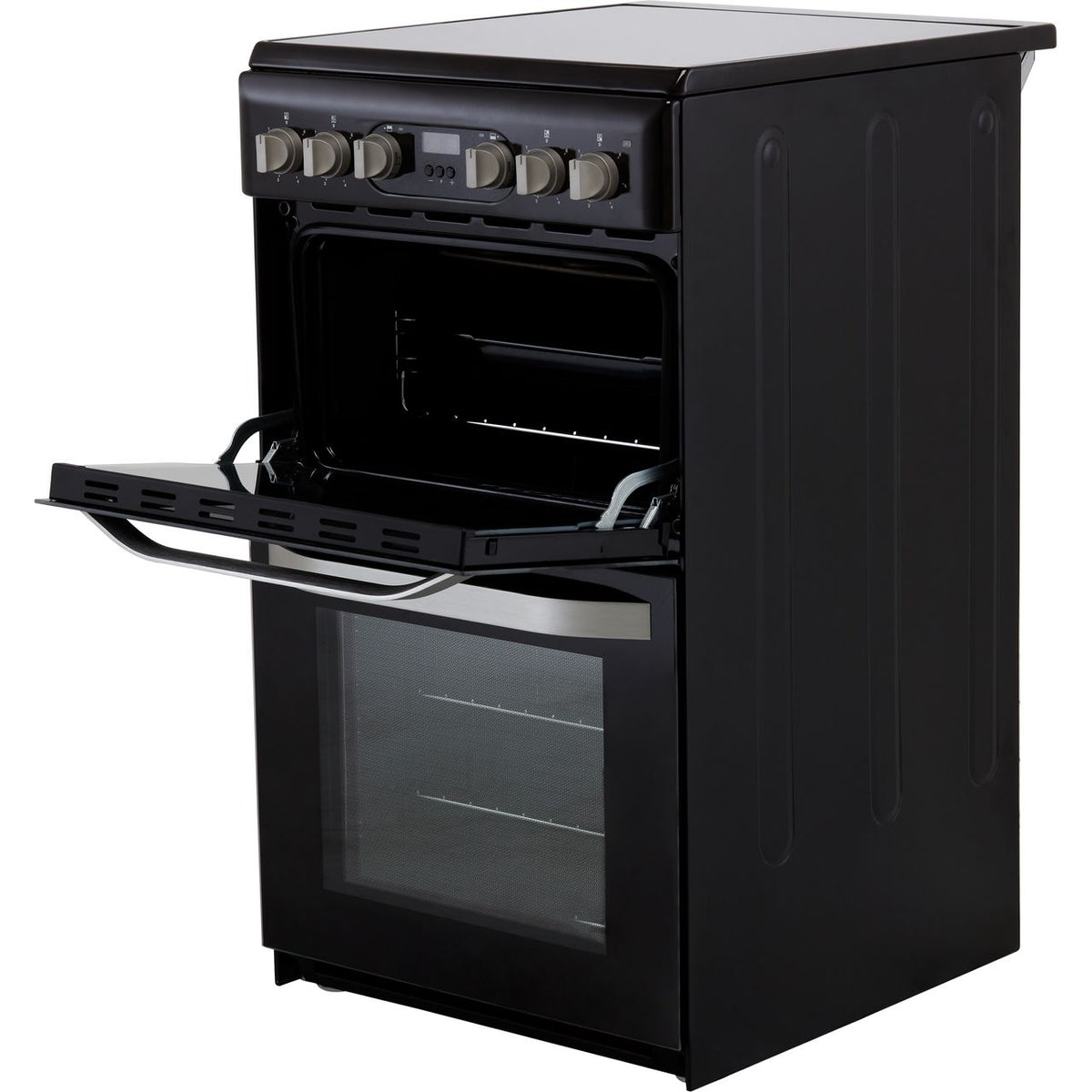 Hotpoint HD5V93CCB-UK 50cm Electric Cooker with Ceramic Hob - Black - A-B Rated