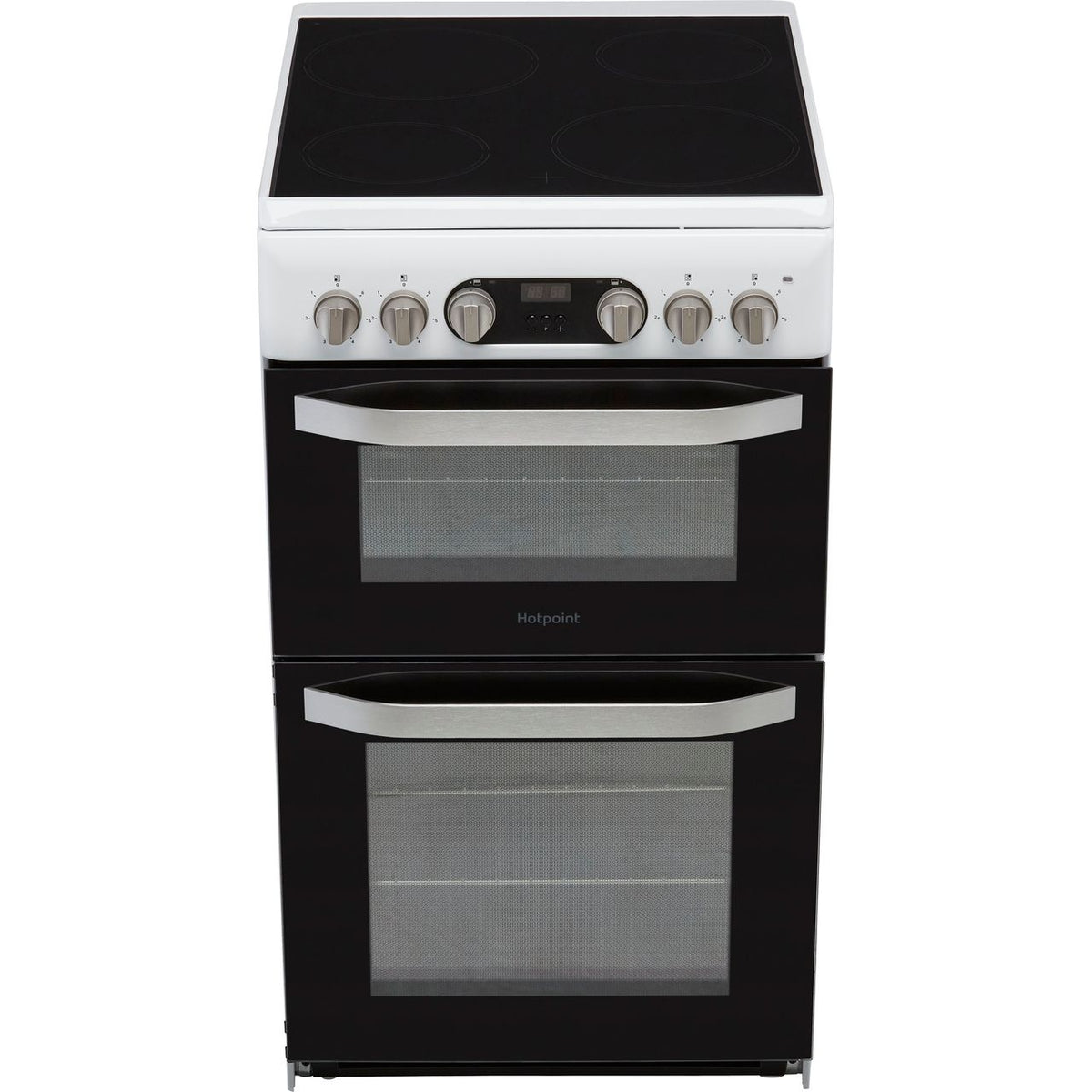 Hotpoint HD5V93CCW-UK 50cm Electric Cooker with Ceramic Hob - White - A-B Rated