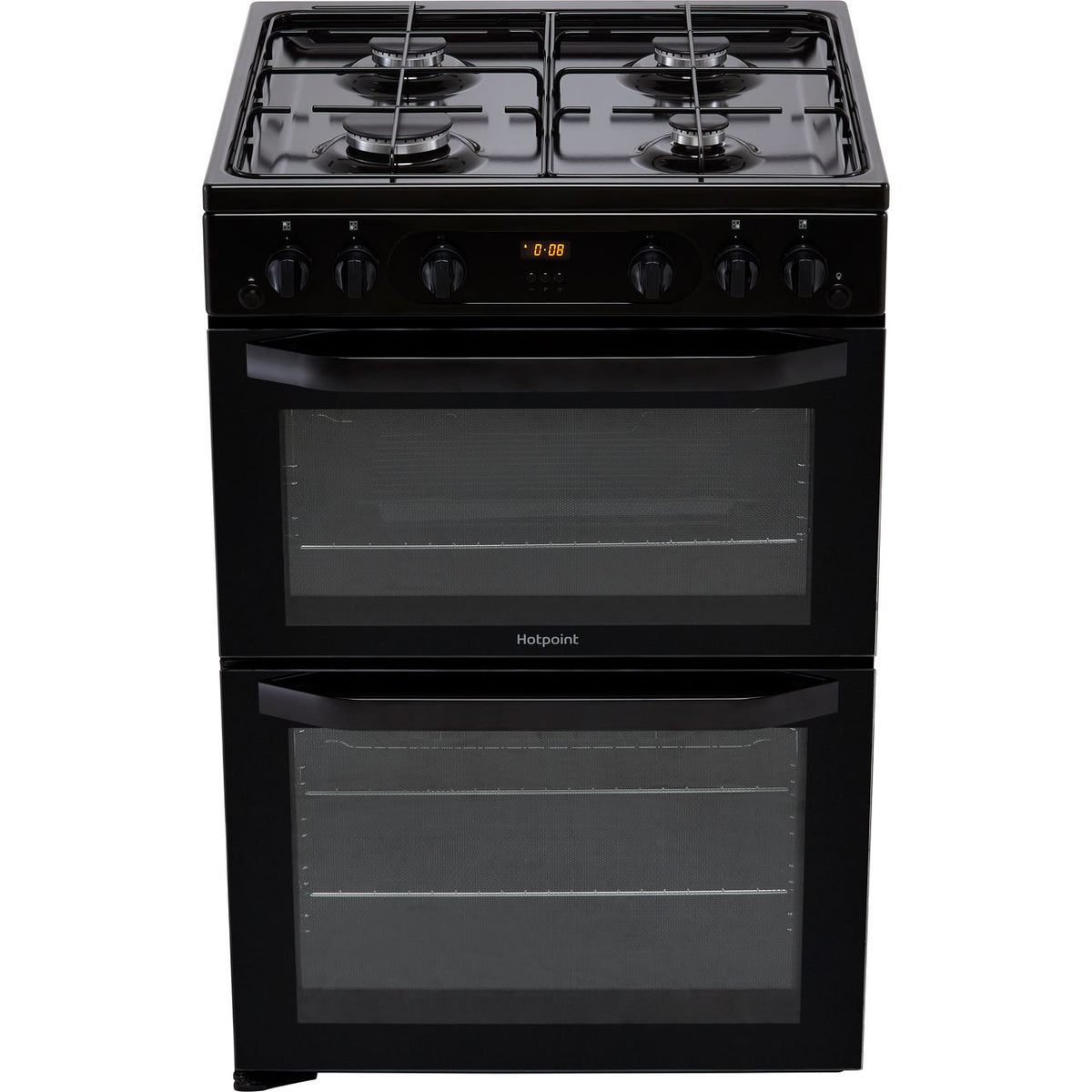 Hotpoint HDM67G0CMB-UK Gas Cooker - Black - A+-A+ Rated