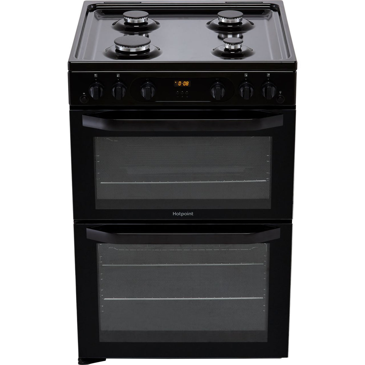 Hotpoint HDM67G0CMB-UK Gas Cooker - Black - A+-A+ Rated