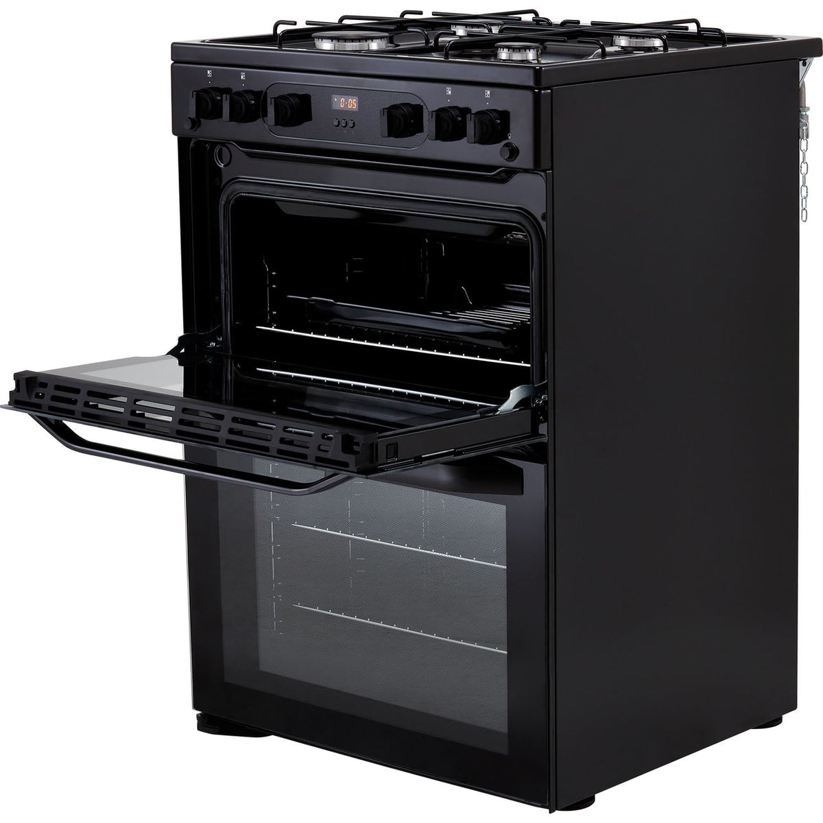 Hotpoint HDM67G0CMB-UK Gas Cooker - Black - A+-A+ Rated