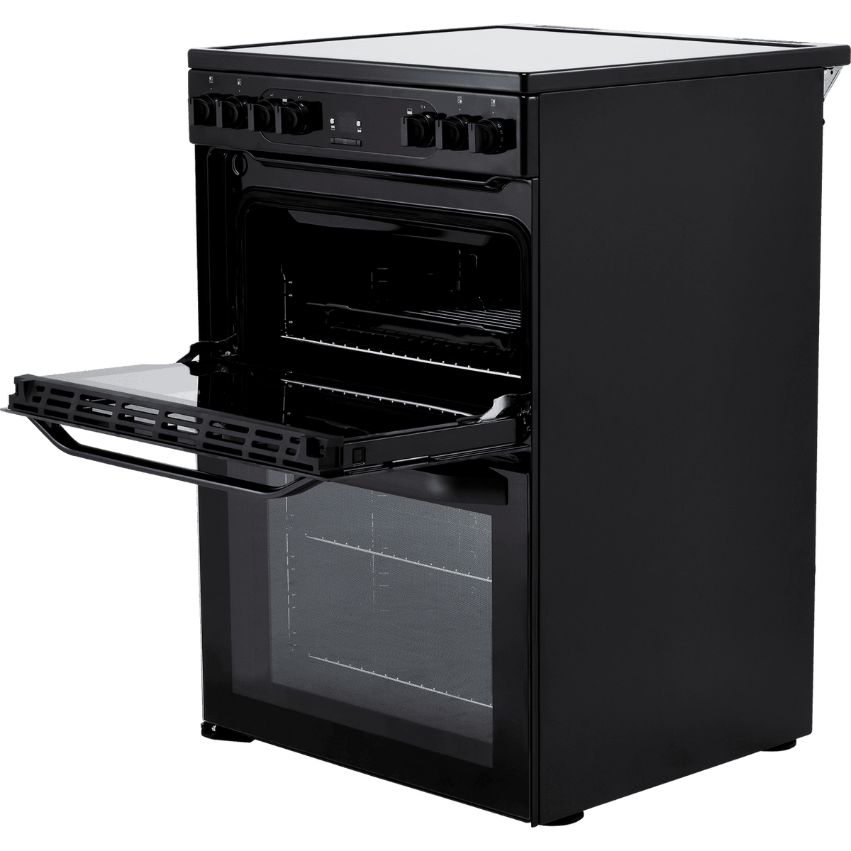 Hotpoint HDM67V92HCB-UK Electric Cooker with Ceramic Hob - Black - A-A Rated