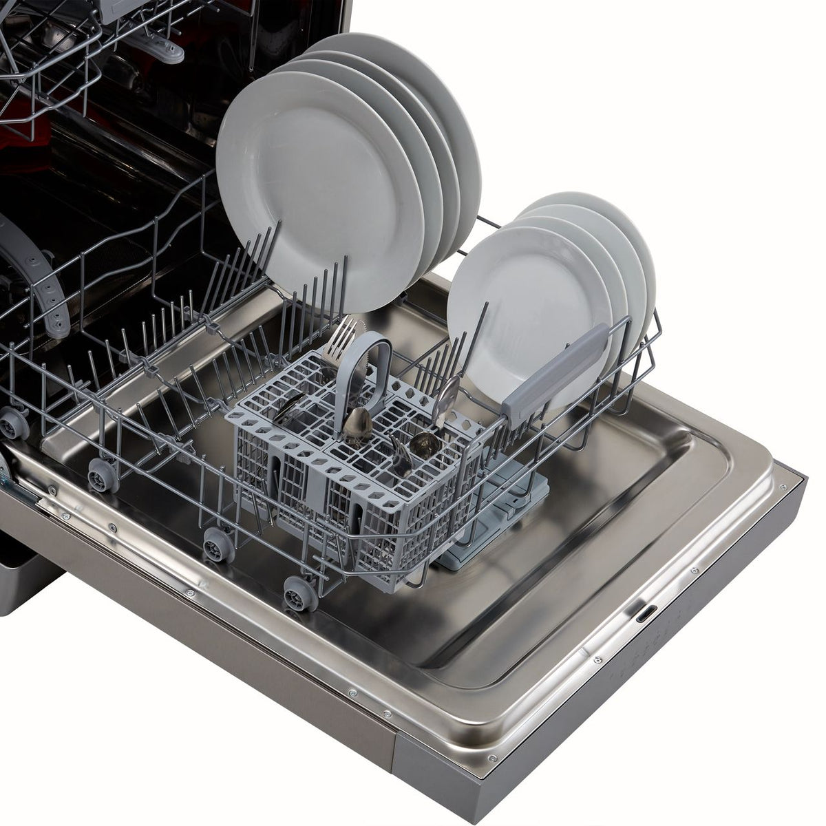 Hotpoint HFC3C26WCXUK Standard Dishwasher - Silver - E Rated