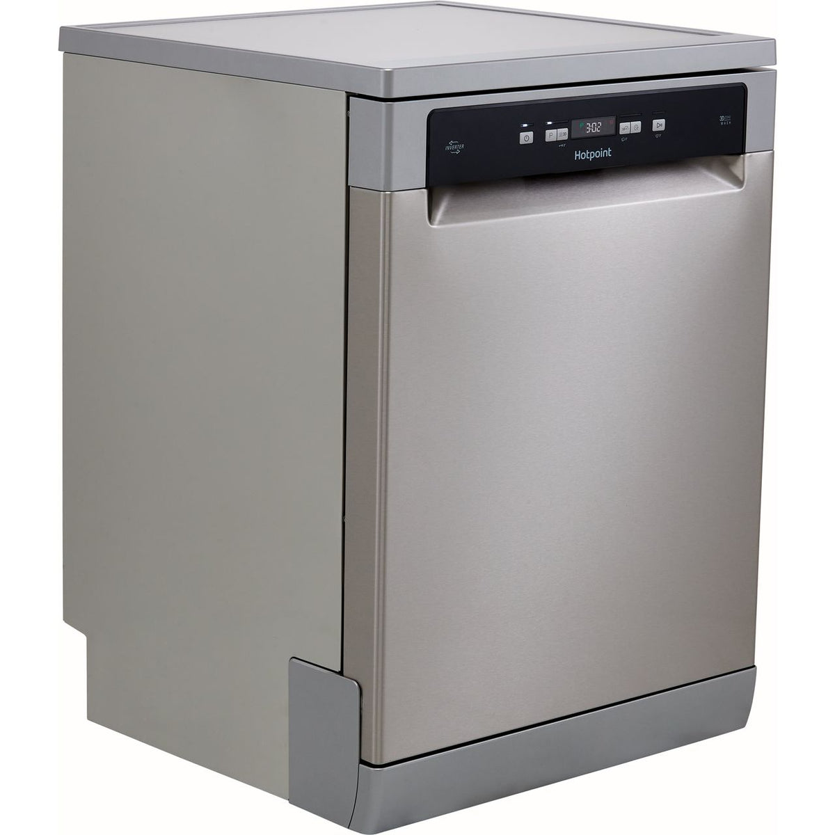 Hotpoint HFC3C26WCXUK Standard Dishwasher - Silver - E Rated