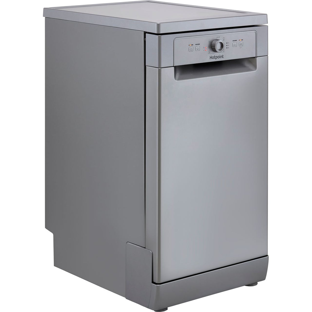 Hotpoint HSFE1B19SUKN Slimline Dishwasher - Silver - F Rated