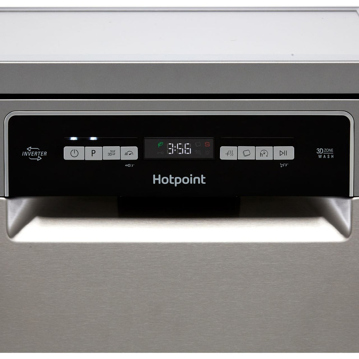 Hotpoint HSFO3T223WXUKN Slimline Dishwasher - Stainless Steel Effect - E Rated