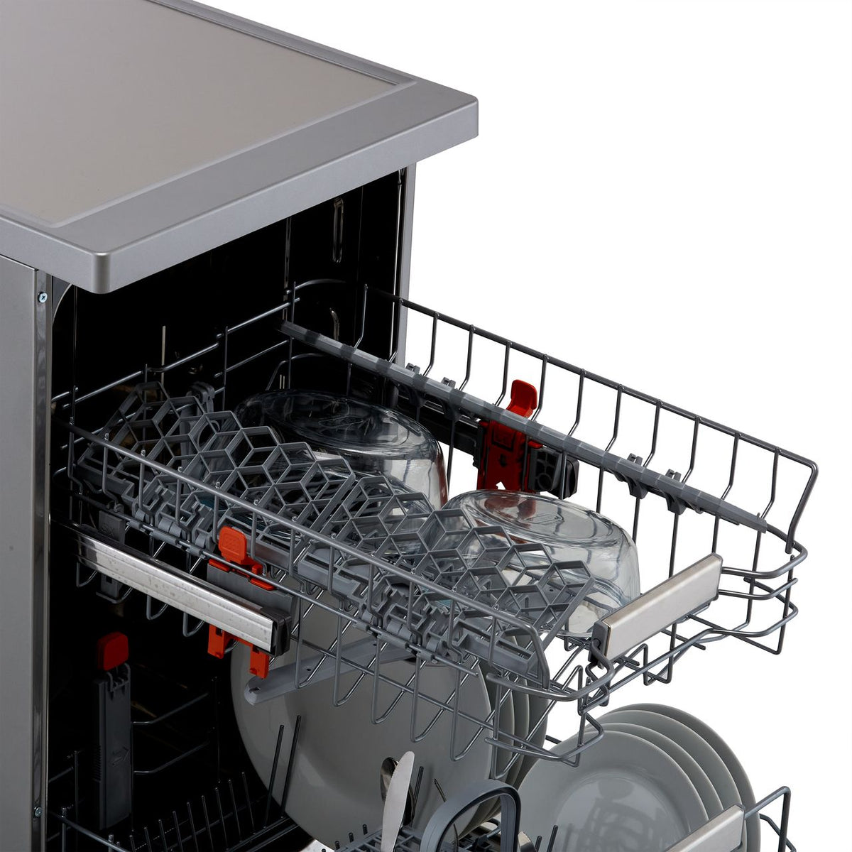 Hotpoint HSFO3T223WXUKN Slimline Dishwasher - Stainless Steel Effect - E Rated