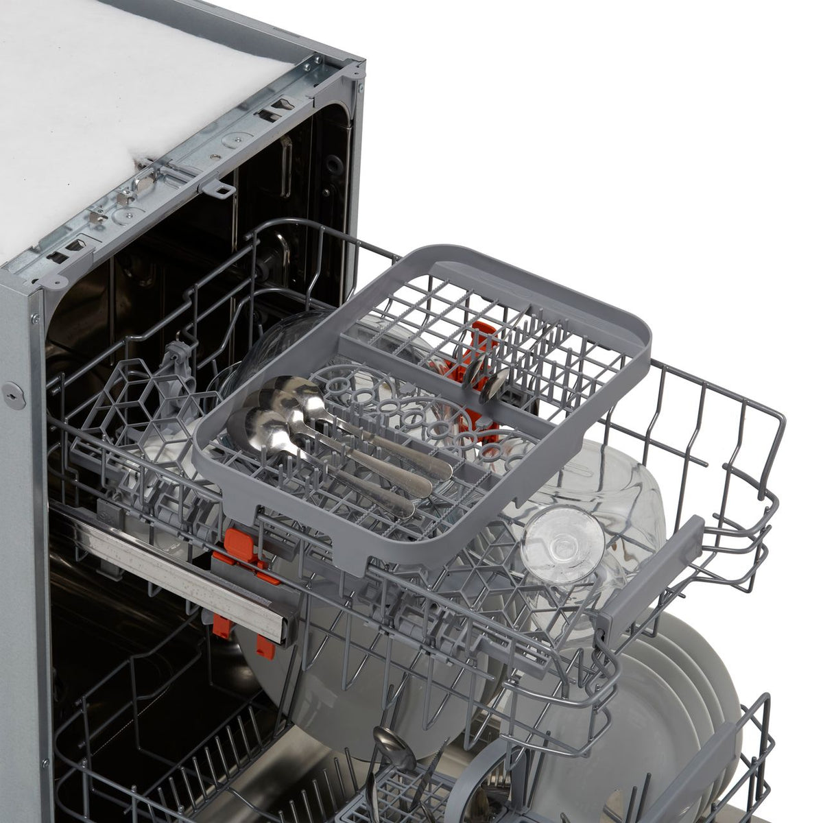 Hotpoint HSIC3M19CUKN Fully Integrated Slimline Dishwasher - Silver Control Panel with Fixed Door Fixing Kit - F Rated