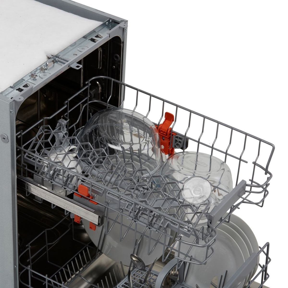 Hotpoint HSIC3M19CUKN Fully Integrated Slimline Dishwasher - Silver Control Panel with Fixed Door Fixing Kit - F Rated