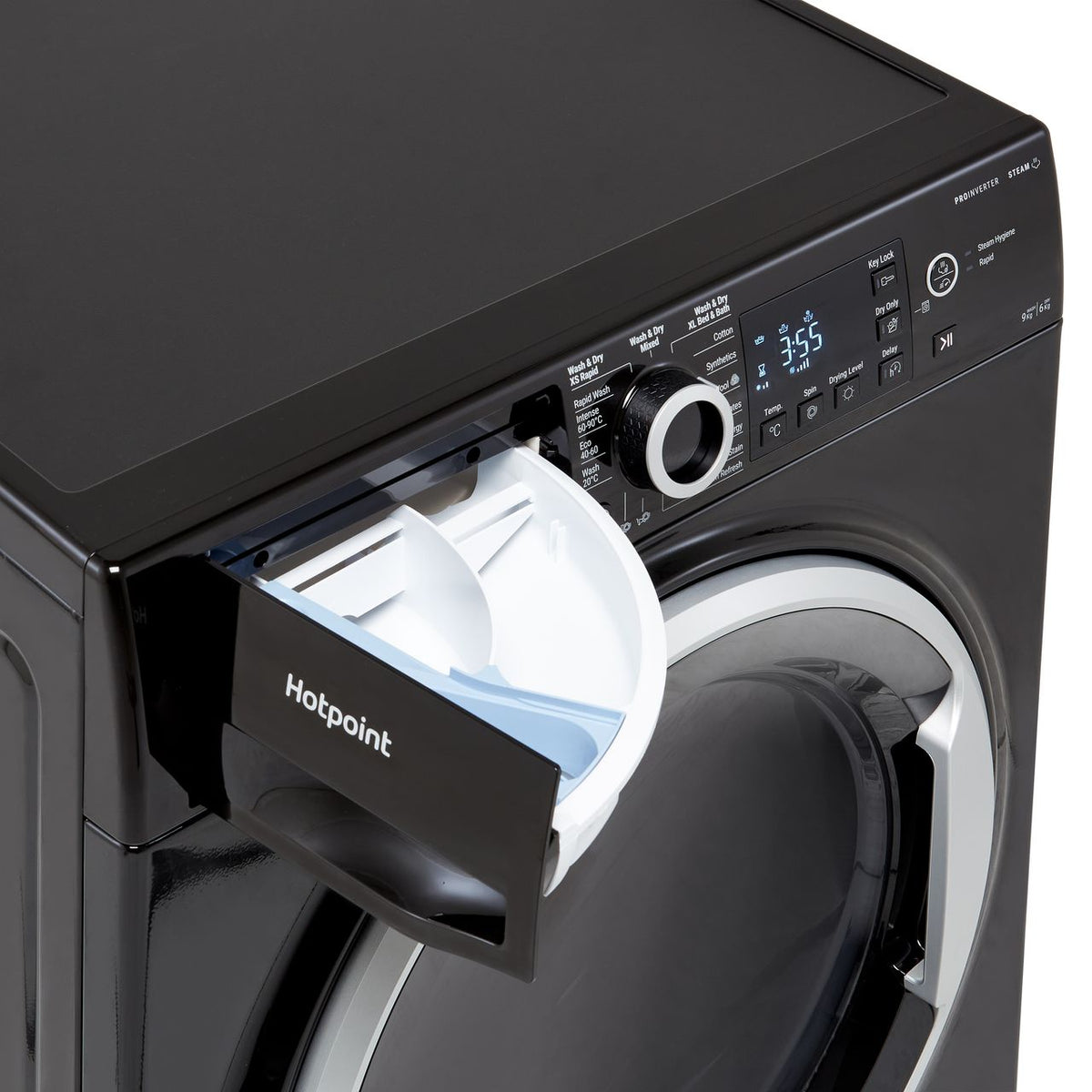 Hotpoint NDB9635BSUK 9Kg - 6Kg Washer Dryer with 1400 rpm - Black - D Rated