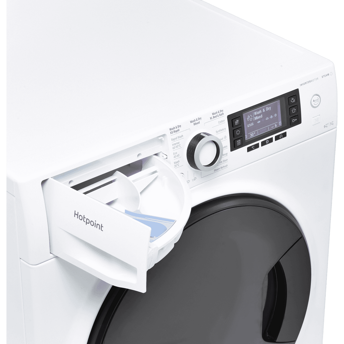 Hotpoint NDD9725DAUK 9Kg - 7Kg Washer Dryer with 1600 rpm - White - E Rated