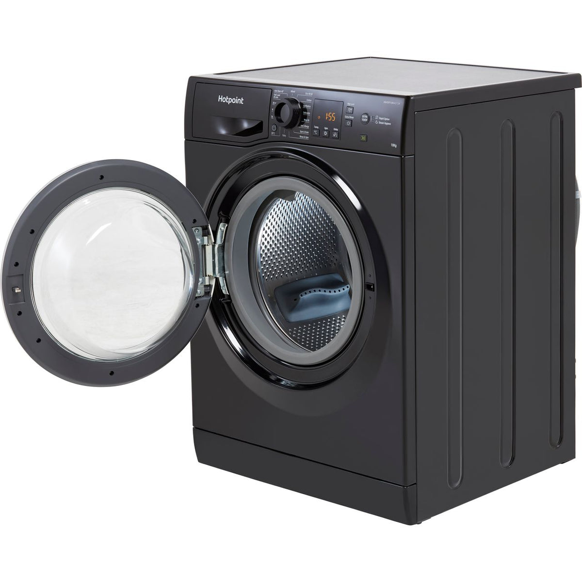 Hotpoint NSWM1045CBSUKN 10kg Washing Machine with 1400 rpm - Black - B Rated