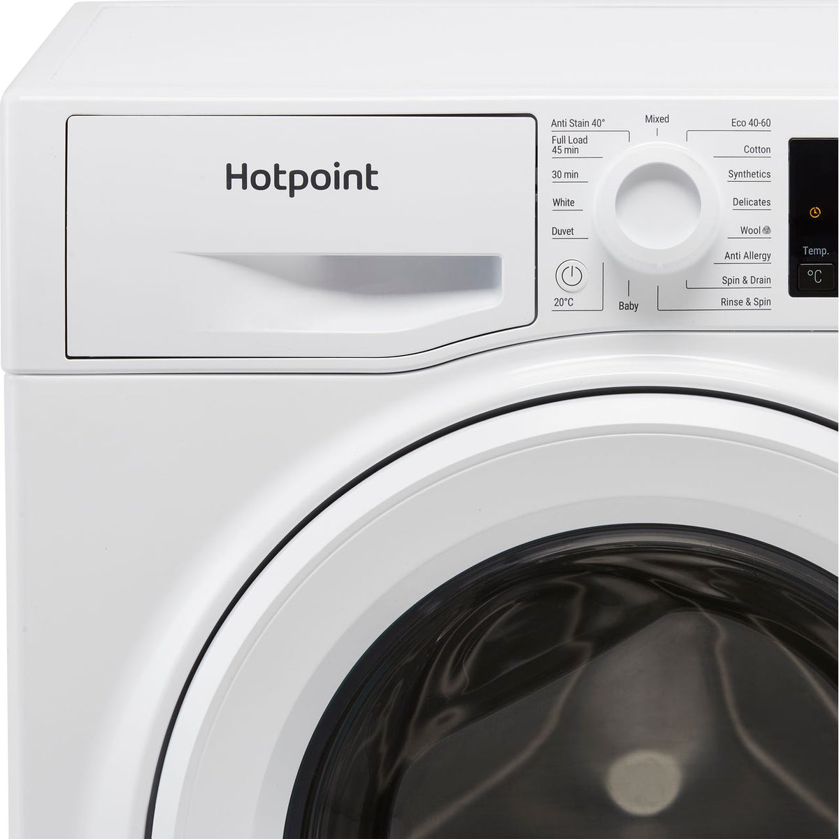 Hotpoint NSWM743UWUKN 7kg Washing Machine with 1400 rpm - White - D Rated