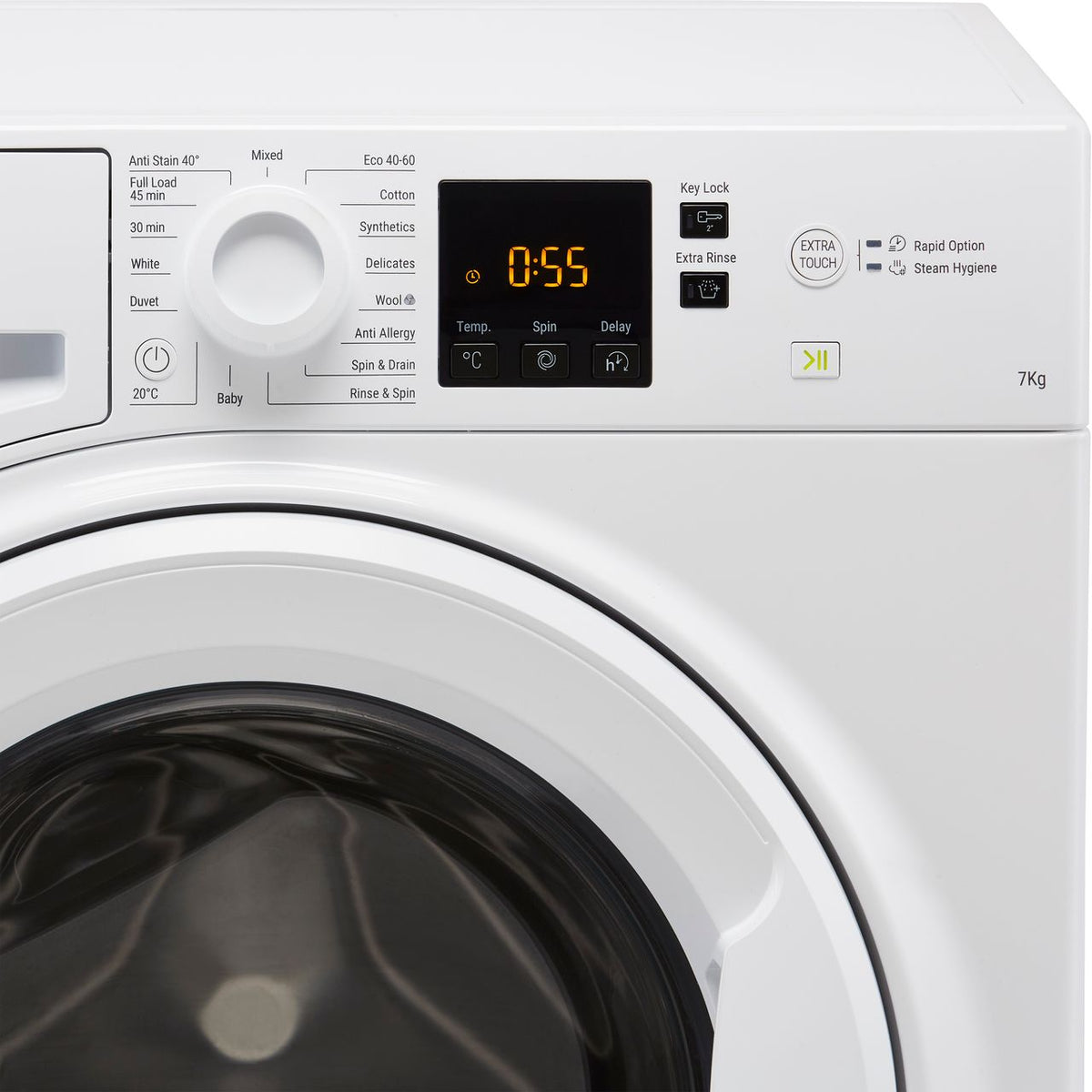 Hotpoint NSWM743UWUKN 7kg Washing Machine with 1400 rpm - White - D Rated