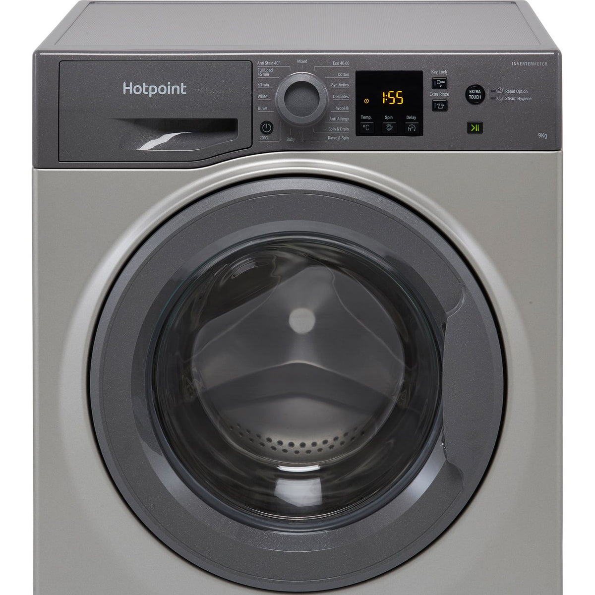 Hotpoint NSWM945CGGUKN 9kg Washing Machine with 1400 rpm - Graphite - B Rated