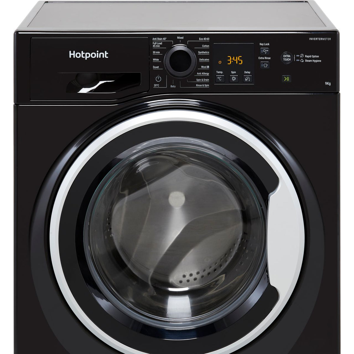 Hotpoint NSWM965CBSUKN 9kg Washing Machine with 1600 rpm - Black - B Rated