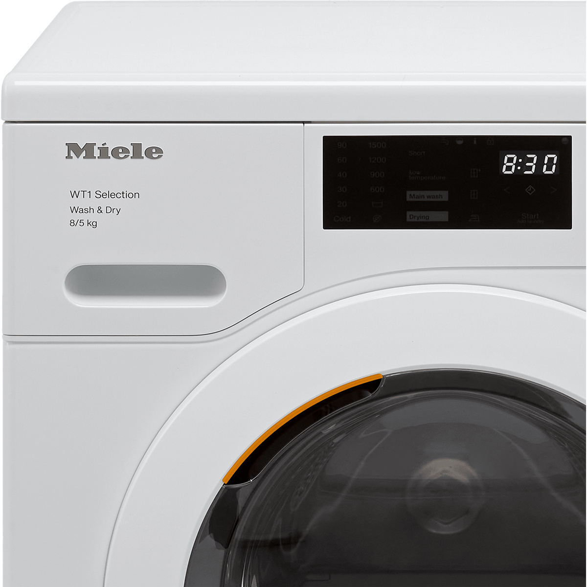 Miele WTD163 Wifi Connected 8Kg - 5Kg Washer Dryer with 1500 rpm - White - D Rated