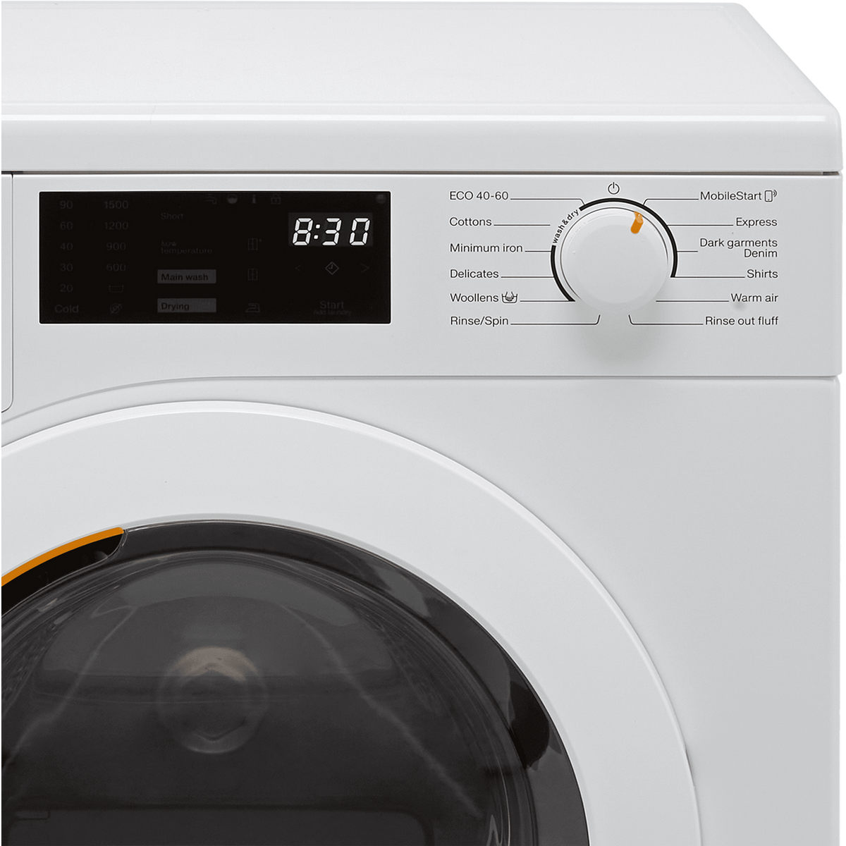 Miele WTD163 Wifi Connected 8Kg - 5Kg Washer Dryer with 1500 rpm - White - D Rated