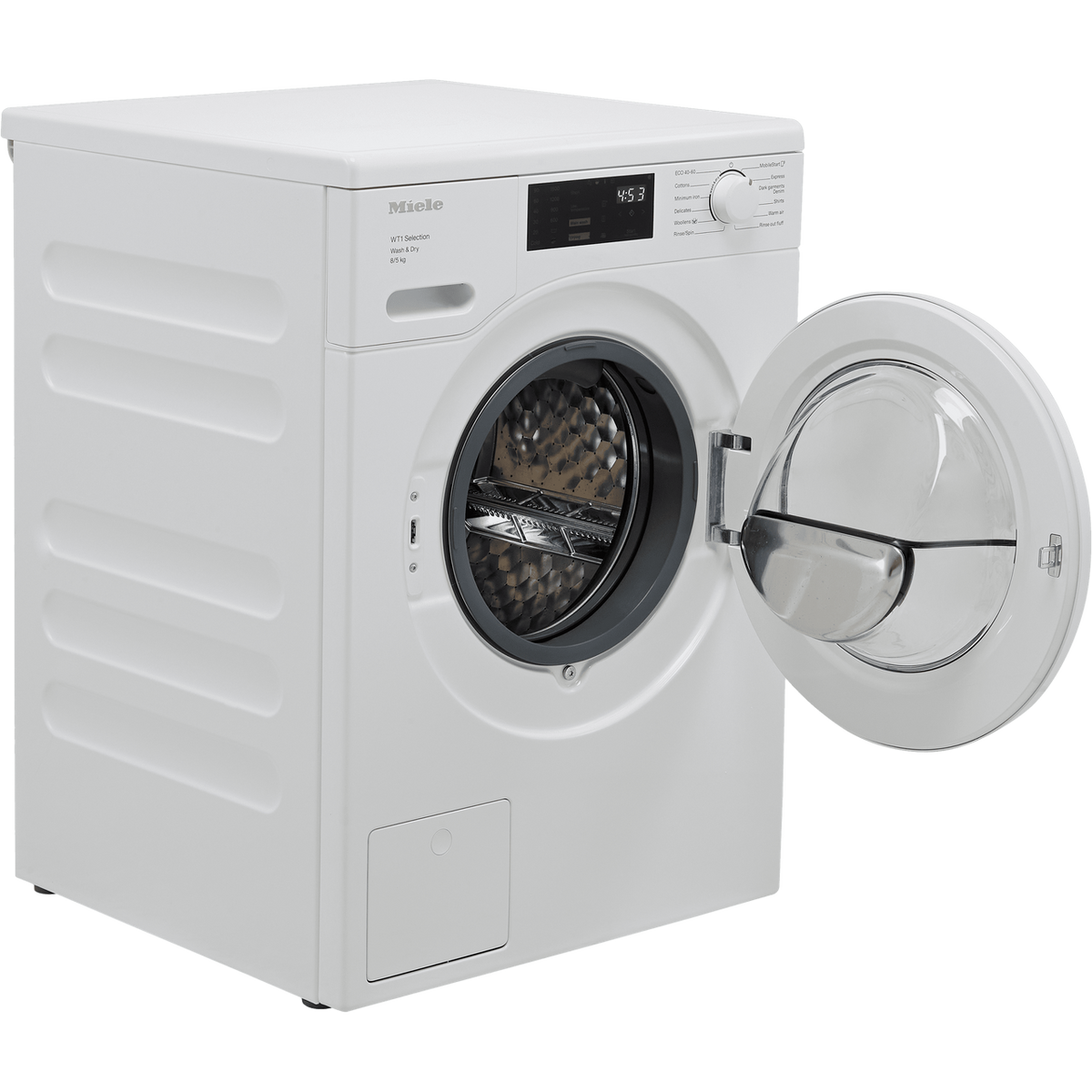 Miele WTD163 Wifi Connected 8Kg - 5Kg Washer Dryer with 1500 rpm - White - D Rated