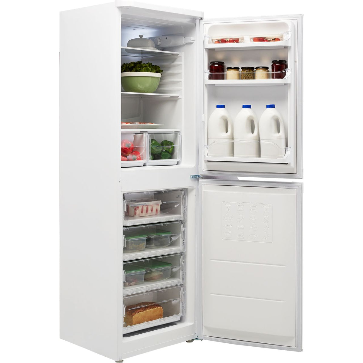 Indesit IBD5517WUK1 50-50 Fridge Freezer - White - F Rated