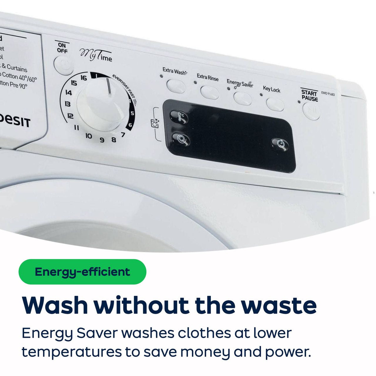 Indesit My Time EWD81483WUKN 8kg Washing Machine with 1400 rpm - White - D Rated