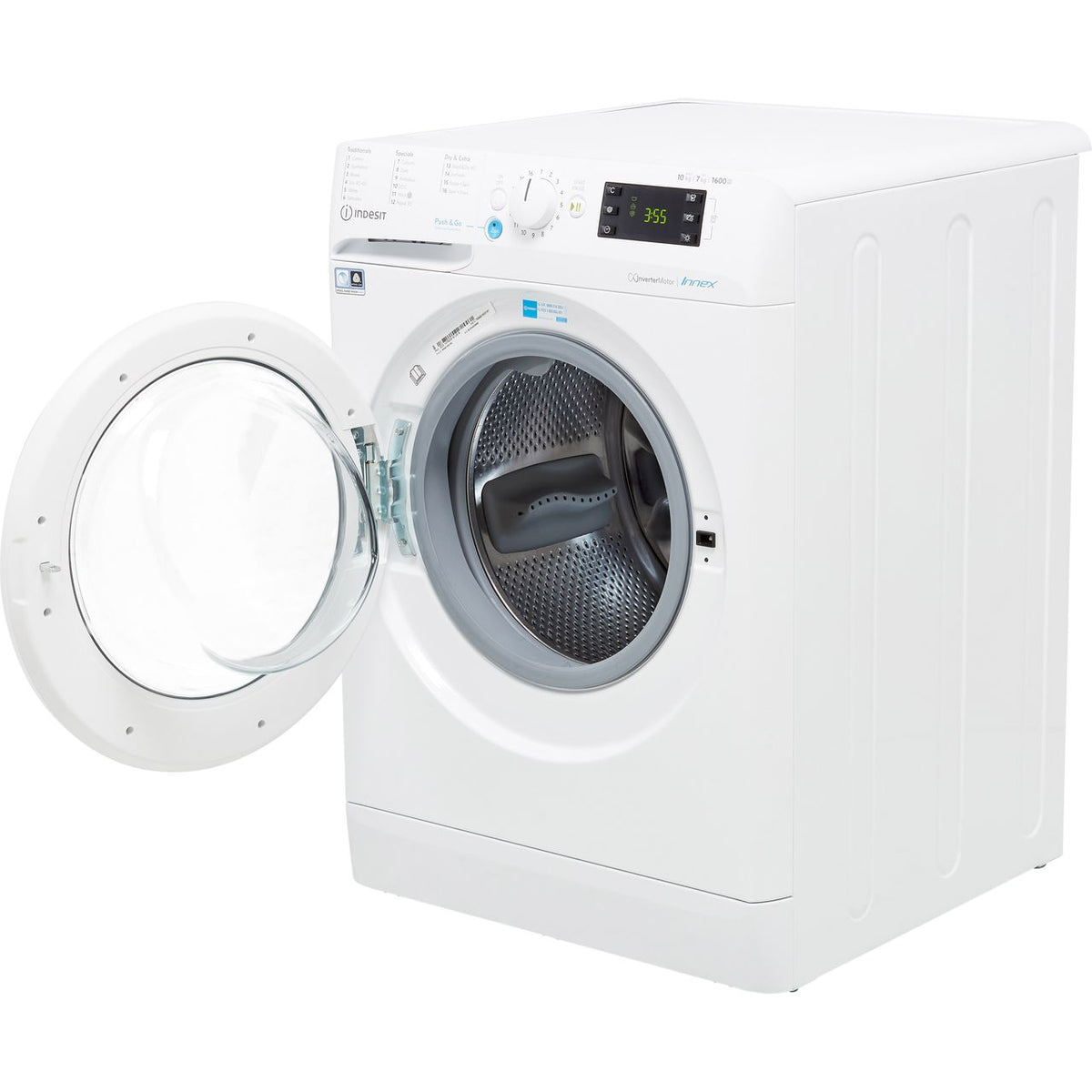 Indesit BDE107625XWUKN 10Kg - 7Kg Washer Dryer with 1600 rpm - White - E Rated