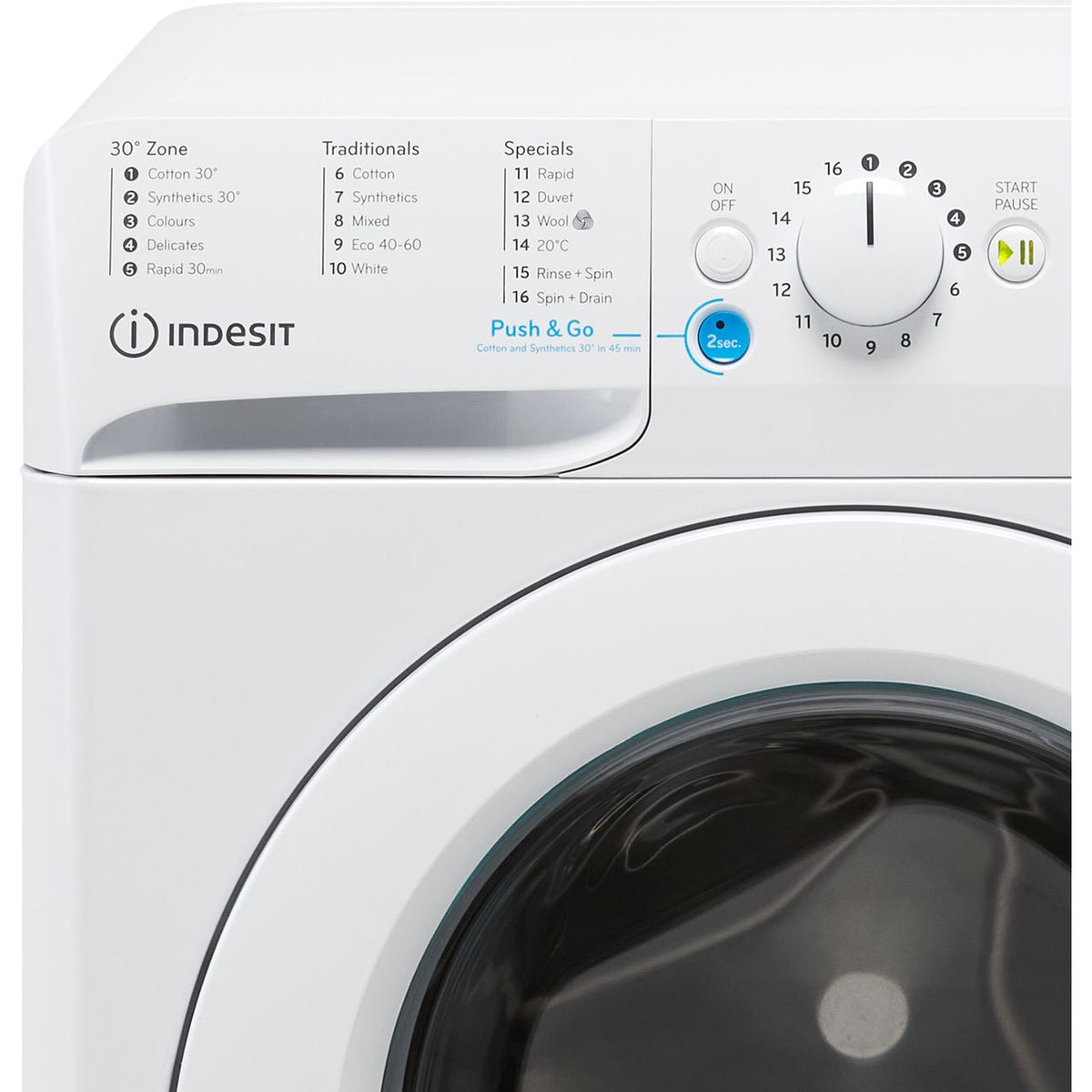 Indesit Innex BWA81485XWUKN 8kg Washing Machine with 1400 rpm - White - B Rated