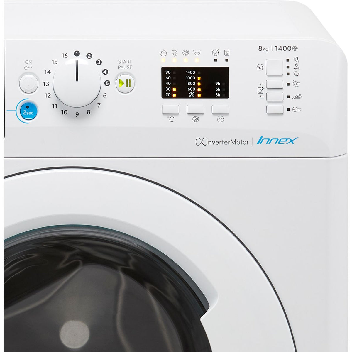 Indesit Innex BWA81485XWUKN 8kg Washing Machine with 1400 rpm - White - B Rated