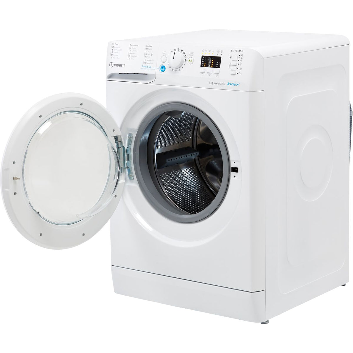 Indesit Innex BWA81485XWUKN 8kg Washing Machine with 1400 rpm - White - B Rated