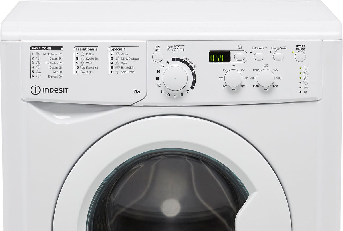 Indesit My Time EWD71453WUKN 7kg Washing Machine with 1400 rpm - White - D Rated