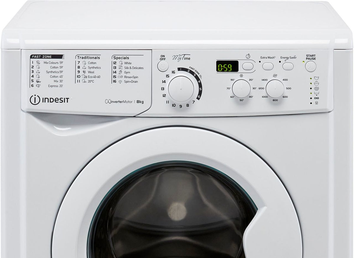 Indesit My Time EWD81483WUKN 8kg Washing Machine with 1400 rpm - White - D Rated