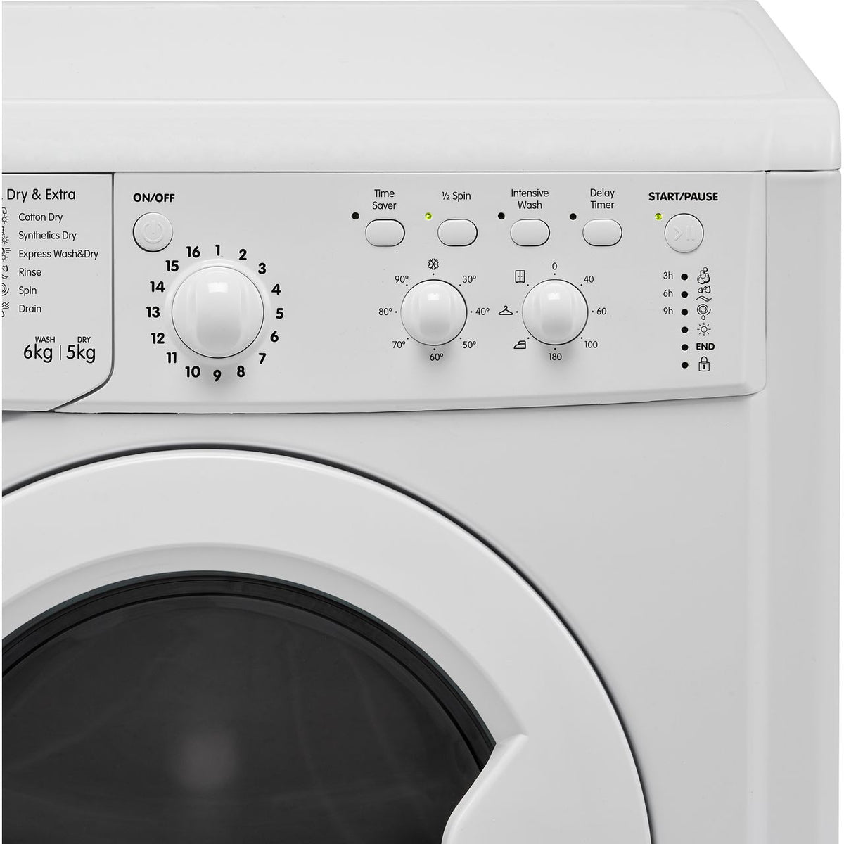 Indesit IWDC65125UKN 6Kg - 5Kg Washer Dryer with 1200 rpm - White - F Rated